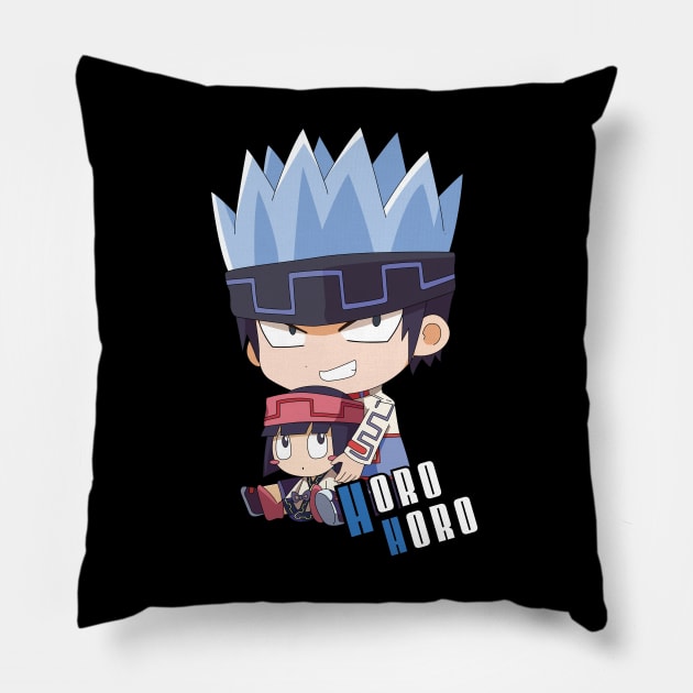 Chibi HoroHoro and Kururu Shaman King Pillow by AnimeTee