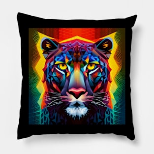 Neon Panther Pillow