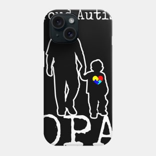 Proud Autism Dad And Son Puzzle Piece Awareness Day T-Shirt OPA Phone Case