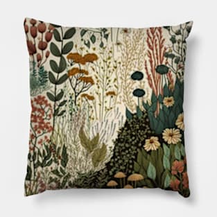 Beautiful Wildflowers garden Pillow