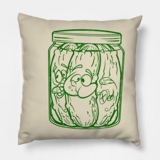 Jar of Drowning Pickles Pillow