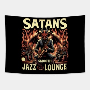 Satan's Smooth Jazz Lounge, Satan playing the saxophone Tapestry