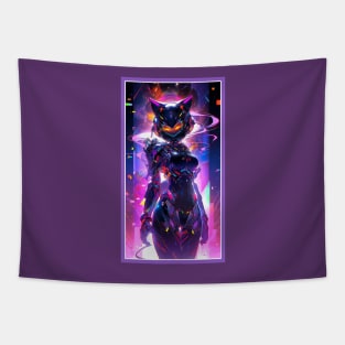 Anime Cute Cat Girl | Quality Anime Girl Artwork | Sci-Fi Manga Girl Anime Art Tapestry