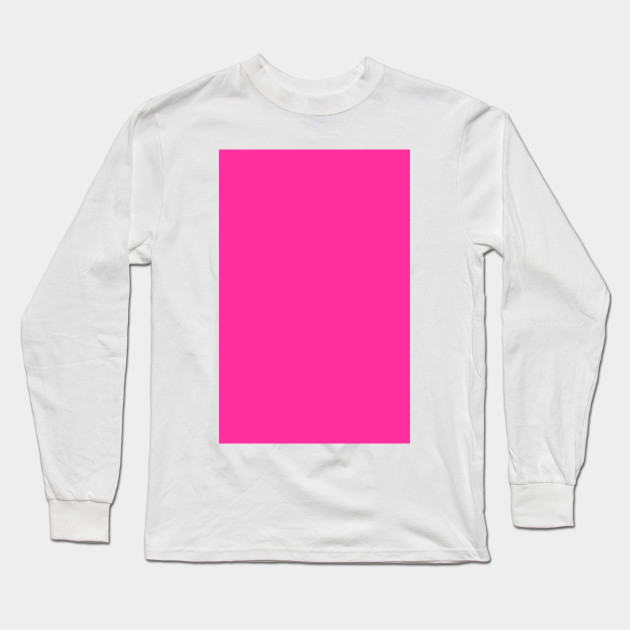 Plain Solid Neon Pink Color Fluorescent Colors Neon Pink Long