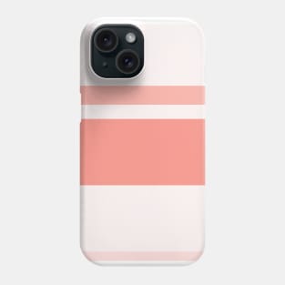 A splendid tailoring of Very Light Pink, Pale Pink, Pale Salmon and Vivid Tangerine stripes. Phone Case