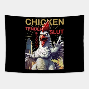 chicken tender slut: Chickenzilla Tapestry