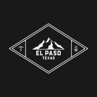 El Paso, Texas – Mountain, Pickaxe, Backpack T-Shirt