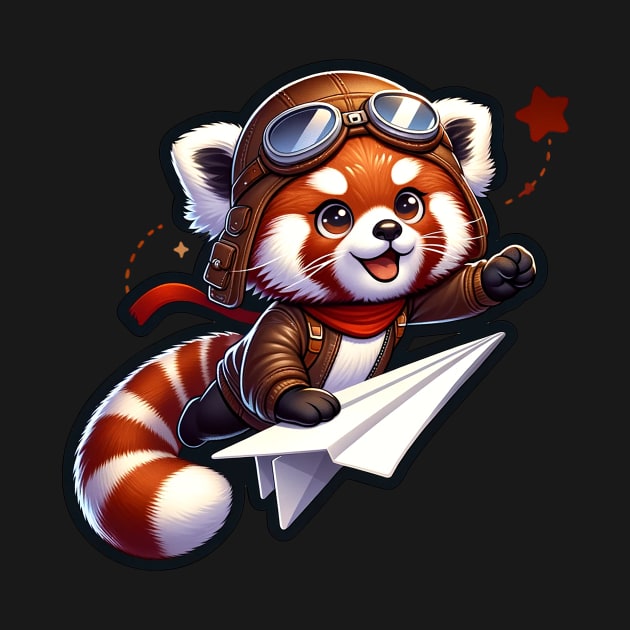 The Pilot Red Panda by MasutaroOracle