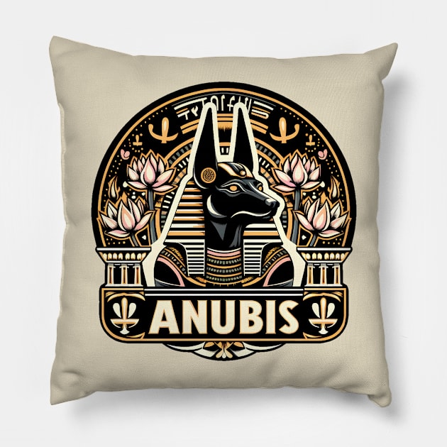 Epic Anubis Pillow by VuriousArtworks