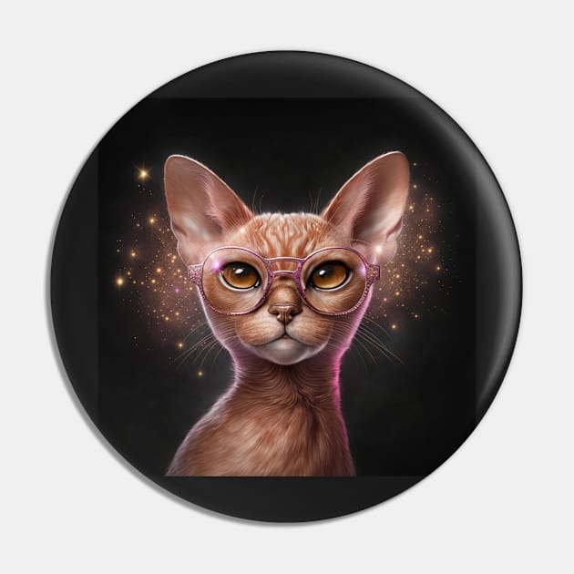 Abyssinian Cat Pin by Enchanted Reverie