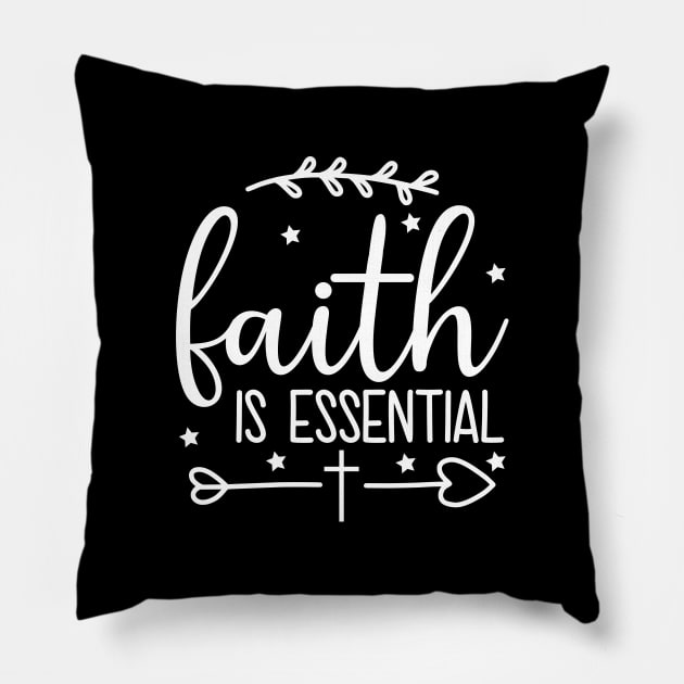 faith is essential Pillow by hatem