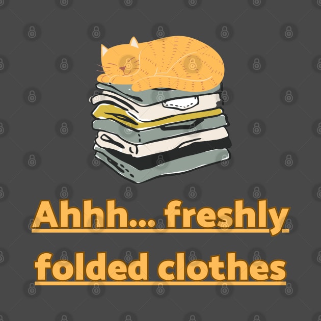 Ahhh... Freshly folded clothes by Shirtmeca