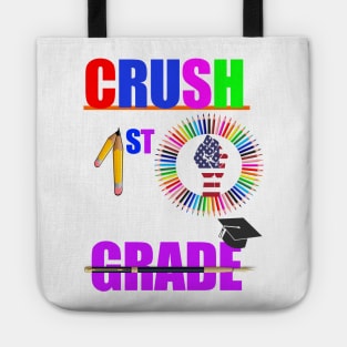 crush 1st grade Back to school first day of school happy funny gift man women T-shirt Tote