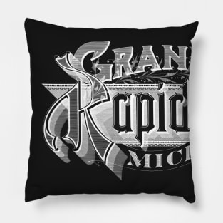 Vintage Grand Rapids, MI Pillow