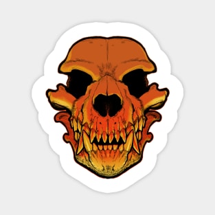 Werewolf skull Magnet