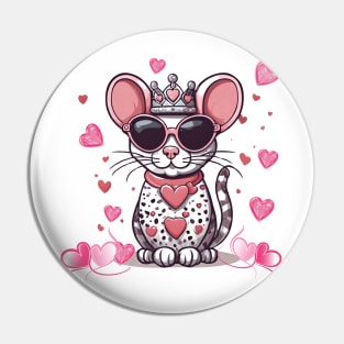 Valentine's Sweetheart: Mouse Monarch in Love Pin