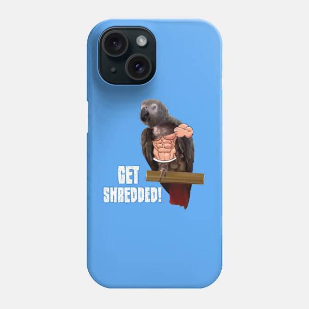 Einstein parrot is pumped up! Phone Case by Einstein Parrot