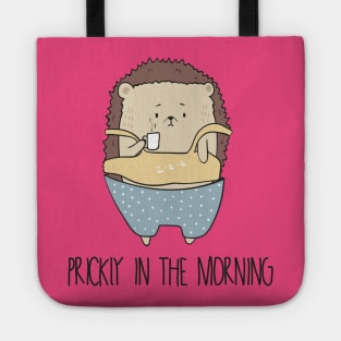 Prickly In The Morning, Cute Hedgehog Tote