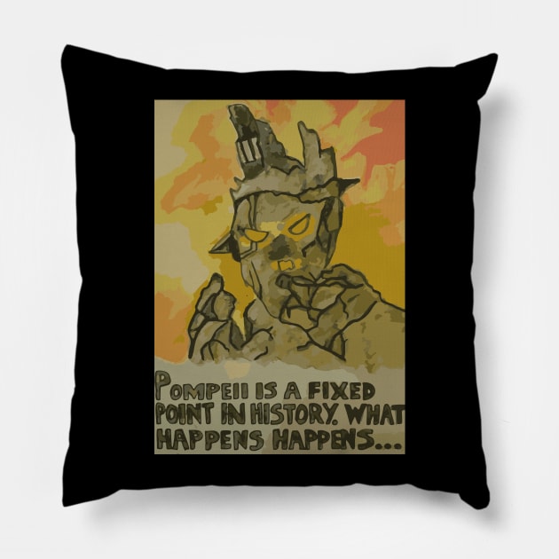 Doctor Who 'The Fires of Pompeii' Pillow by user30500