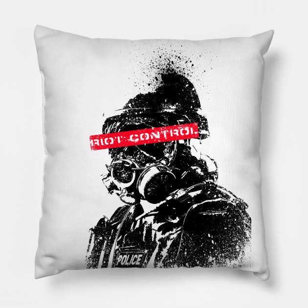 Riot Control Pillow by rendezbleu