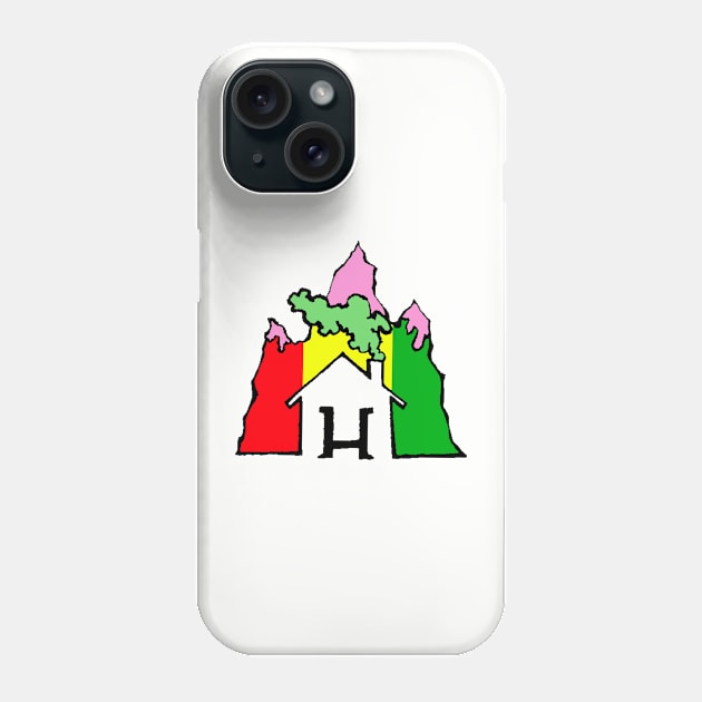 Hurbanation Three Peaks (Pink) Phone Case by Hurbanation