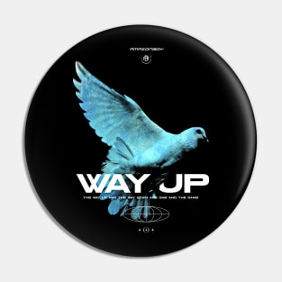 Way Up Flying Bird Pin