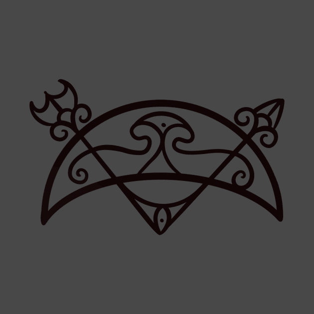 V Rod and Crescent Pictish Design by QAFWarlock