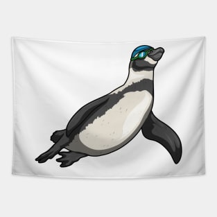 Penguin Swimming Swimming goggles Tapestry