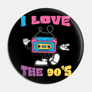 I Love The 80s Pin