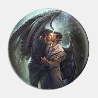 Destiel Kiss in the Rain Pin