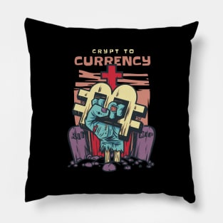 Crypt to Currency Pillow