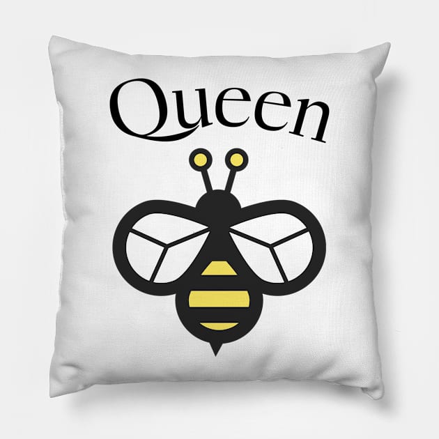 Bee Cute Funny Romantic Love Pillow by ToddHeal