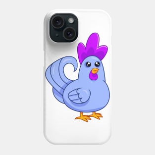 Blue Chicken Phone Case