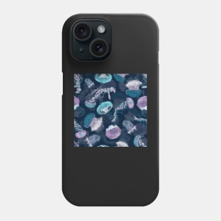 Floating Jellies Ocean Blue Phone Case