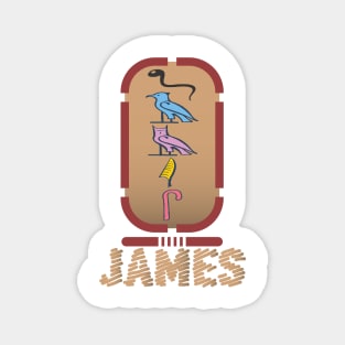 JAMES-American names in hieroglyphic letters-James, name in a Pharaonic Khartouch-Hieroglyphic pharaonic names Magnet