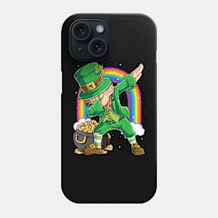 St Patricks Day Funny Dabbing Leprechaun Phone Case