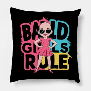 Bald girl Pillow