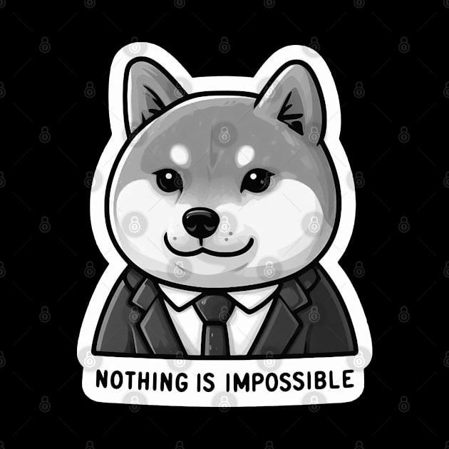 Nothing Is Impossible Shiba Inu by Plushism