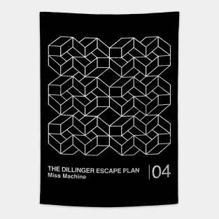 Dillinger Escape Plan / Minimalist Graphic Design Tribute Tapestry