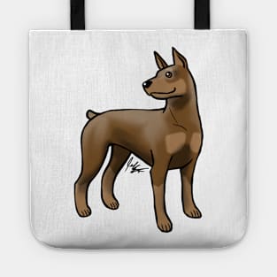 Dog - Doberman Pinscher - Brown and Tan Tote