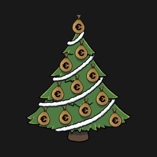 Money Christmas Tree Euro T-Shirt