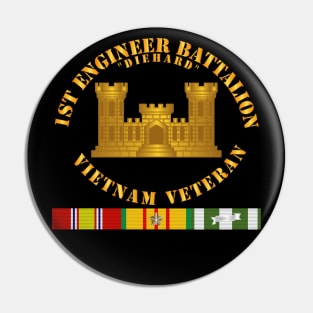 1st Engineer Battalion - Vietnam Vet w Branch w VN SVC Pin