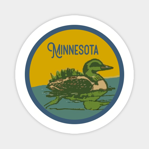 Minnesota Vintage Decal Magnet by zsonn