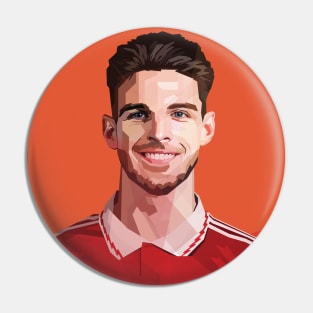 Declan Rice In Vector Art Pin