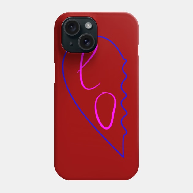 Left half of the heart Phone Case by Evgeniya