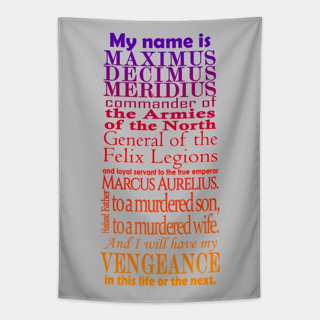 Maximus Decimus Meridius Tapestry by MarceloMoretti90