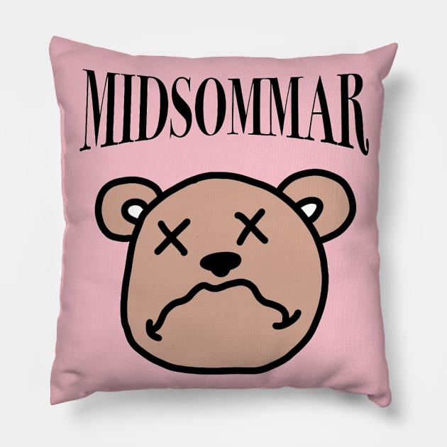 Midsommar Bear Logo Pillow by aubdotcom