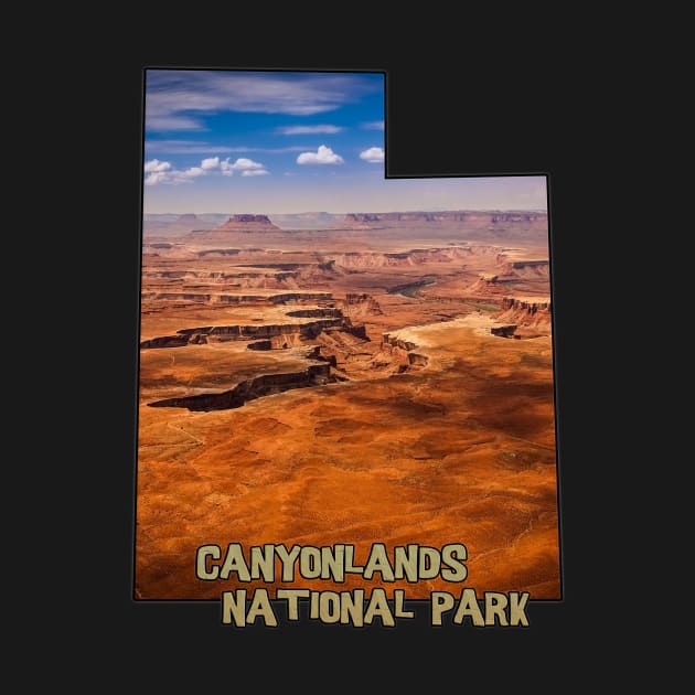 Utah State Outline - Canyonlands National Park by gorff