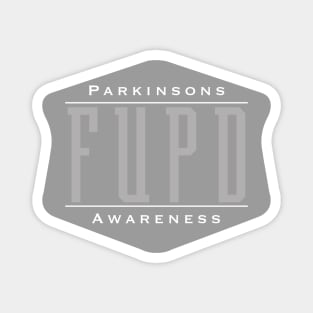 Parkinsons Awareness FUPD Ghosted Magnet