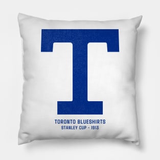 Defunct Toronto Blueshirts NHA Hockey Stanley Cup Champions 1913-1914 Pillow